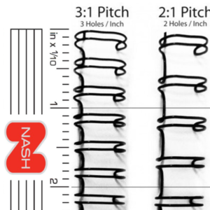2:1 and 3:1 Binding wire pitches