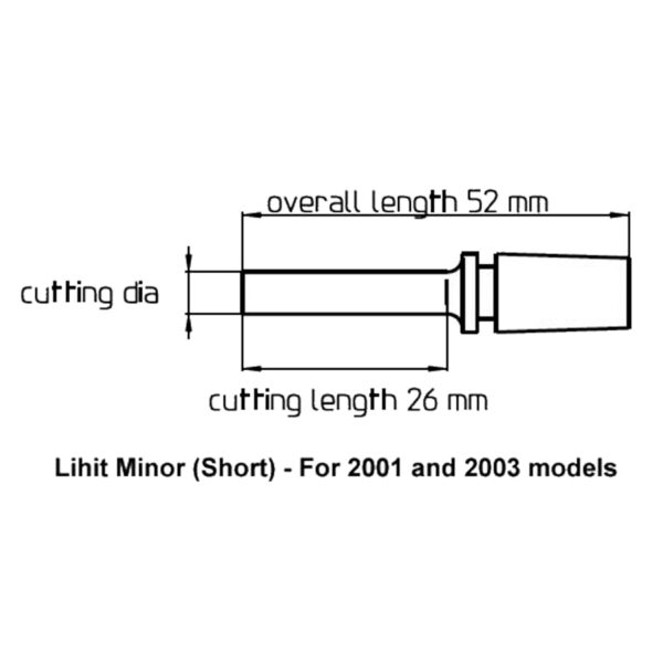 Lihit Short Drill Bit Dimensions