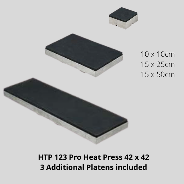 HTP123 Pro Heat Press additional Platens