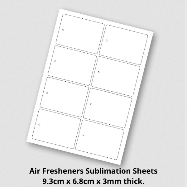 Sublimation Air Freshener Rectangular