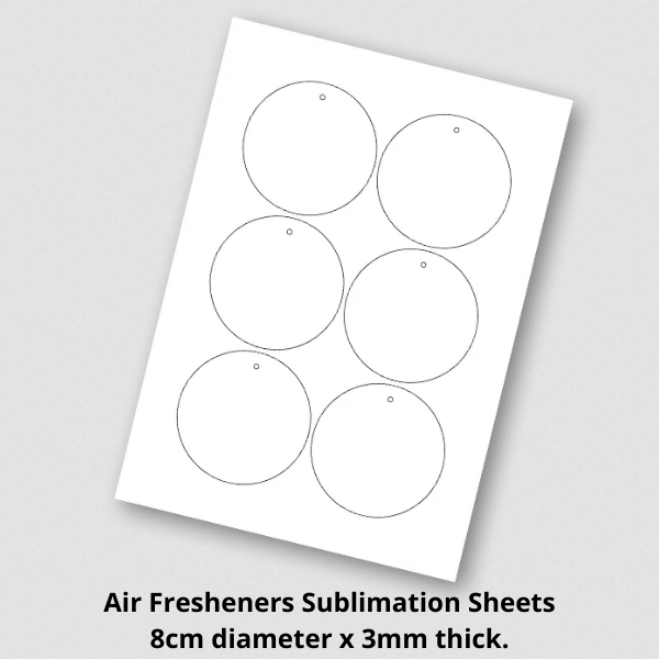 ublimation Air Freshener Round