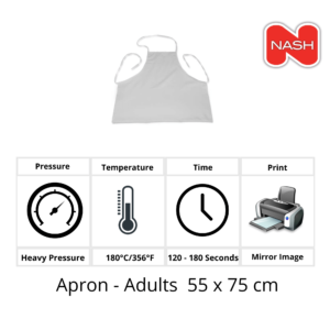 Apron - Adults 55x75cm for sublimation