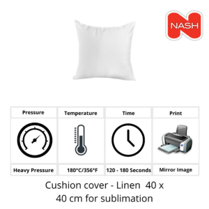 Cushion cover - Linen 40 x 40 cm for sublimation
