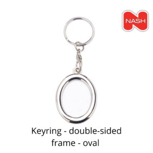 Keyring - Oval Double sided for Sublimation