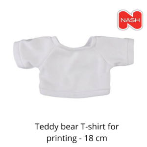 Teddy bear T-shirt for printing - 18 cm for Sublimation