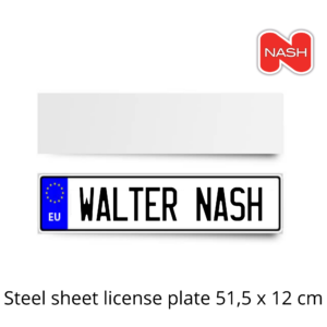 Licence Plate Metal Sheet - Sublimation